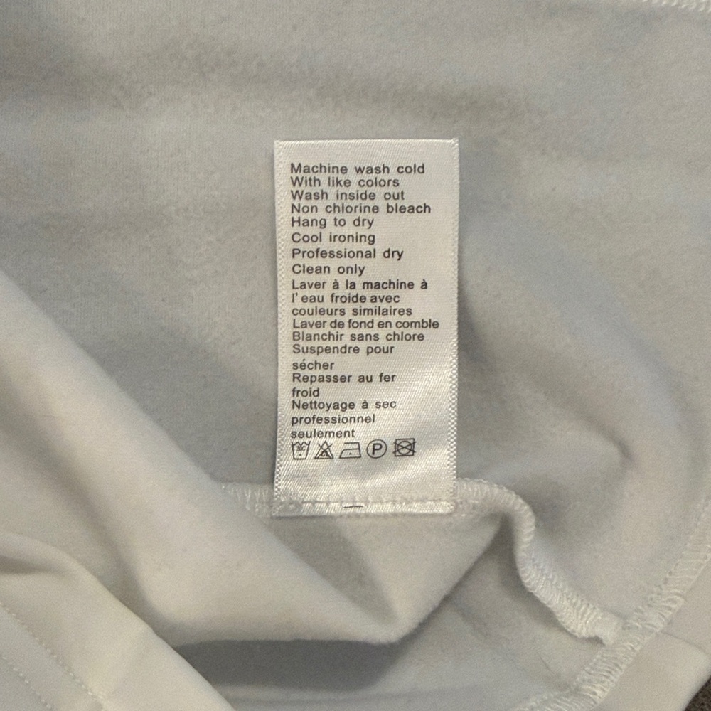 Nils White Half-Zip Pullover Top With Subtle Logo… - image 8